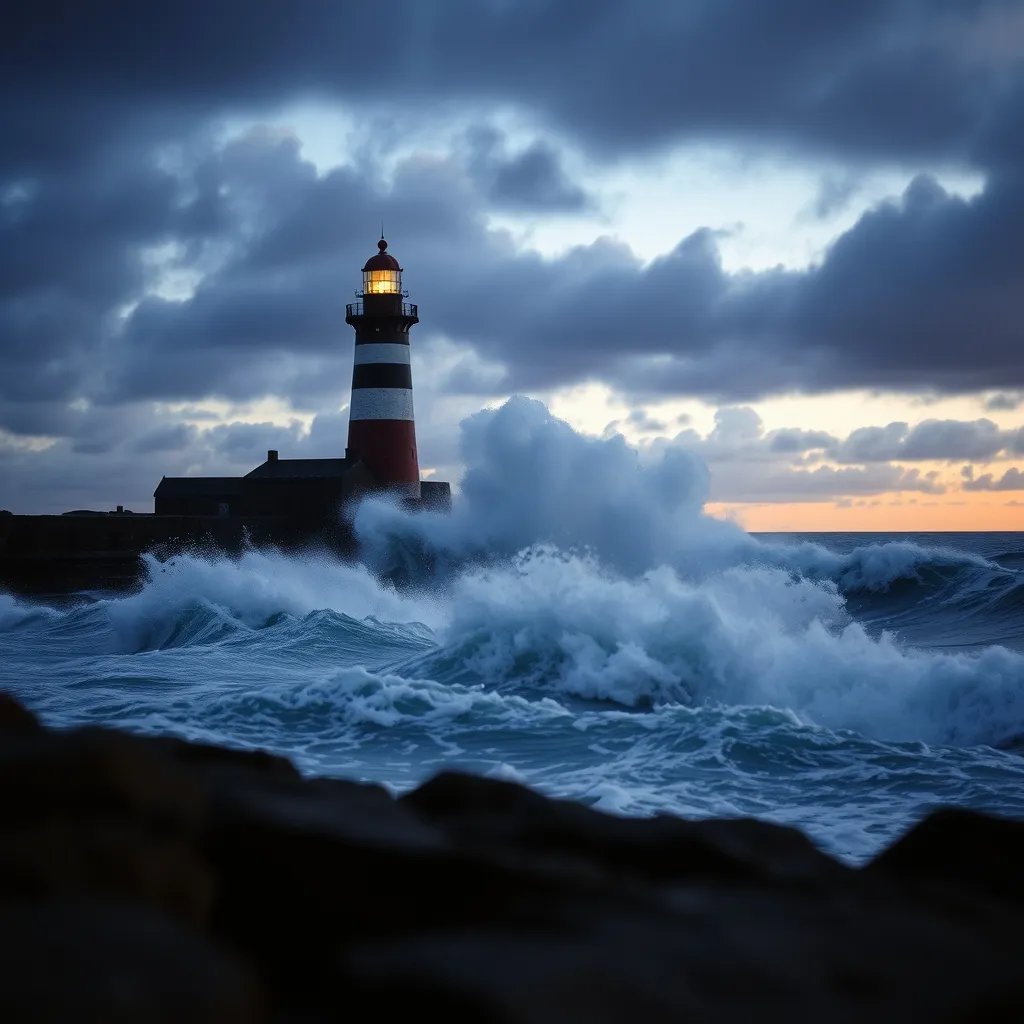 Les vacances de février en Bretagne offrent le spectacle saisissant des tempêtes hivernales sur la côte