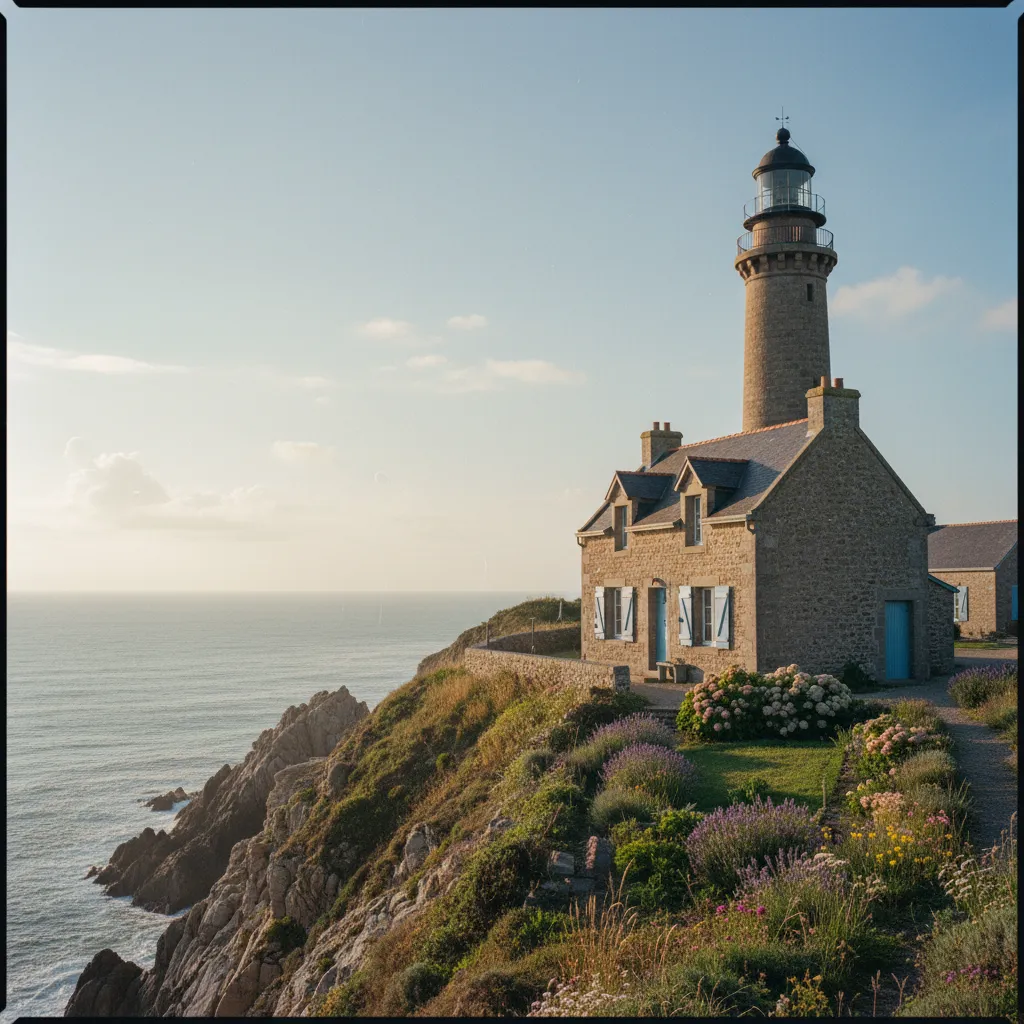 Maison de gardien de phare rénovée en gîte sur la côte normande