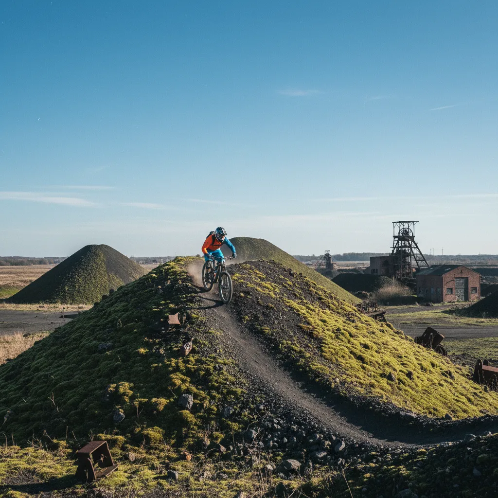 Descente sur les terrils du bassin minier, classés au patrimoine mondial UNESCO
