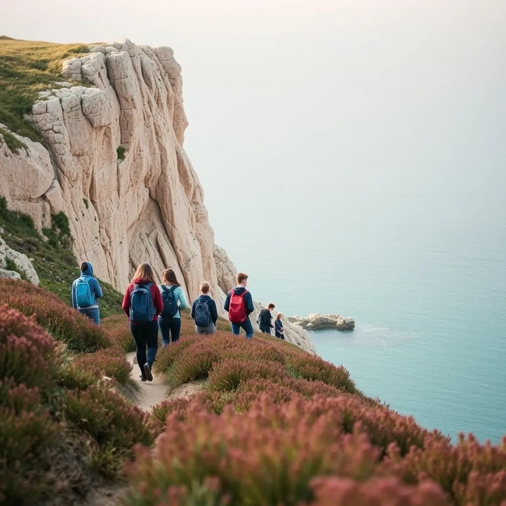 Randonnée sur le sentier côtier breton, une activité phare des colonies nature
