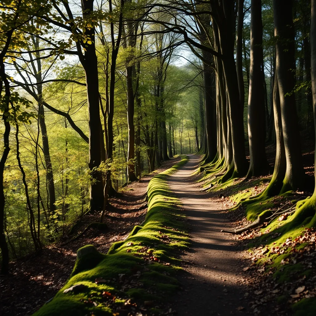 Sentier de randonnée dans les gorges de la Cure, l'un des plus beaux itinéraires du Morvan