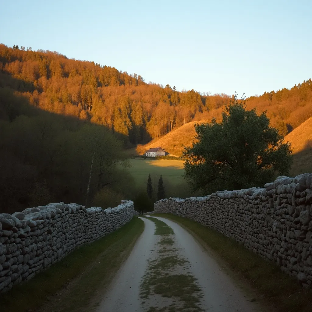 Les petites vallées entre Paulin et Archignac, bordées de murets en pierre sèche