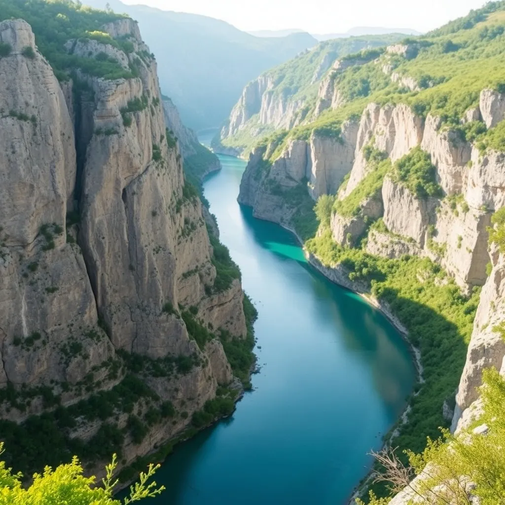 Les Gorges du Verdon vues depuis le sentier Martel en Provence