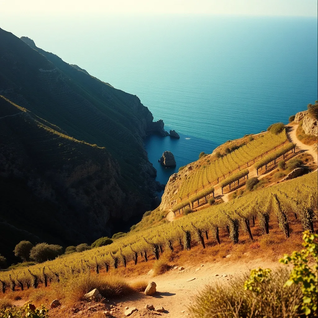 Le sentier des douaniers entre Collioure et Banyuls-sur-Mer sur la côte Vermeille