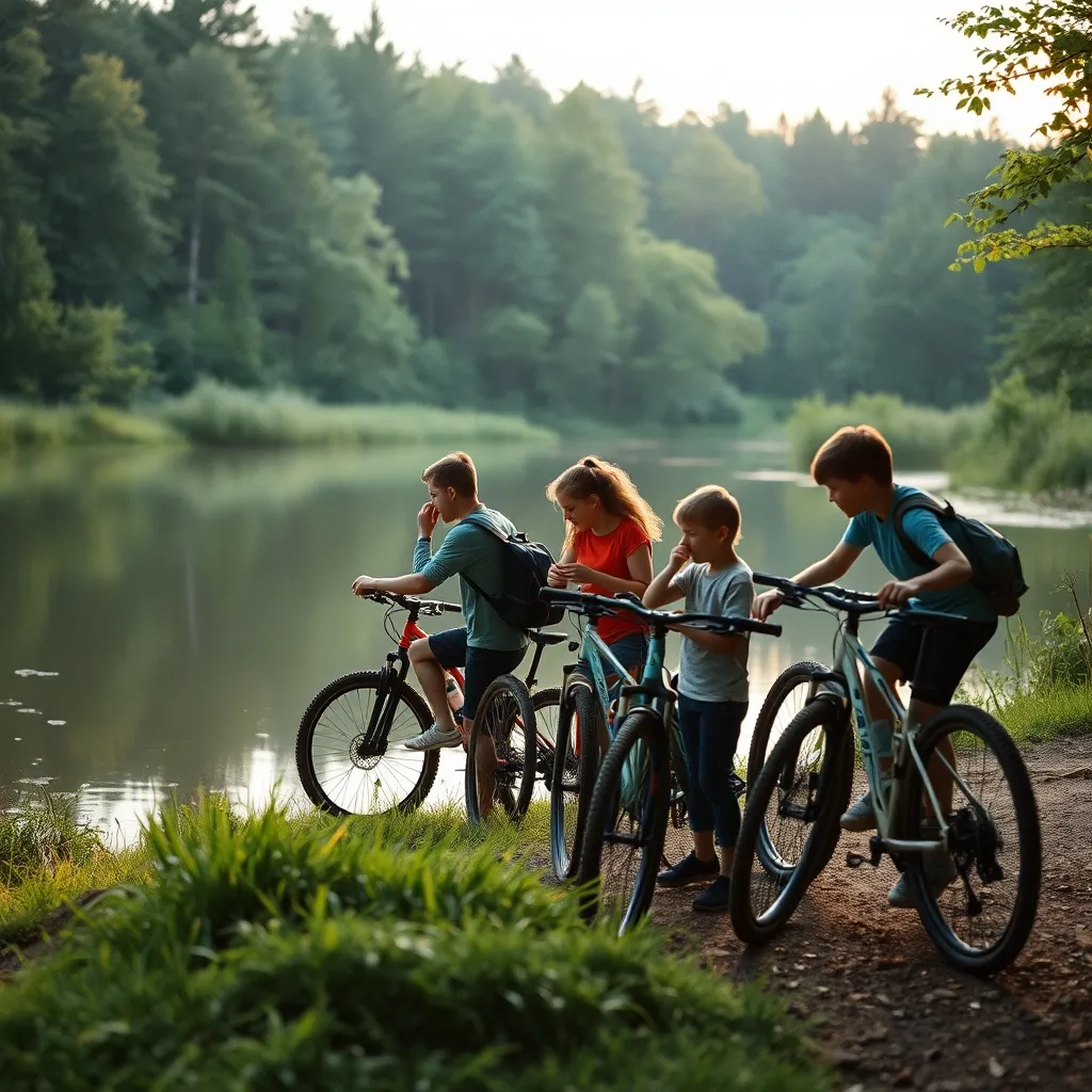 Pause au bord d'un étang en forêt de Rambouillet, parcours accessible aux familles