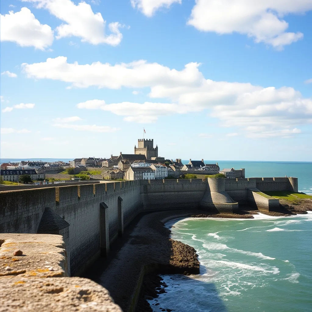 Les remparts de Saint-Malo sous le soleil d'avril, un incontournable des vacances bretonnes