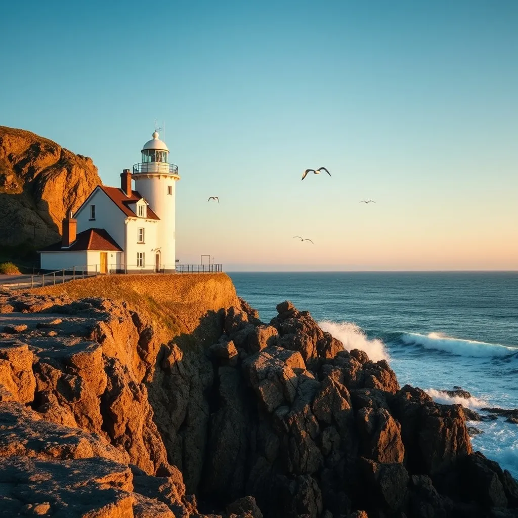 Phare aménagé en gîte sur la côte bretonne : un hébergement de caractère face à l'océan