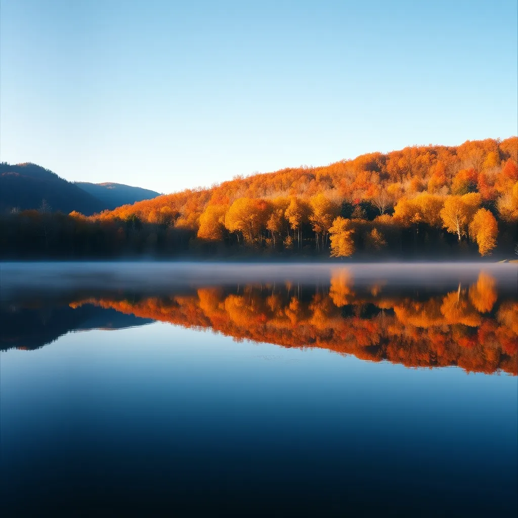 Les lacs vosgiens offrent des reflets spectaculaires au cœur de l'automne