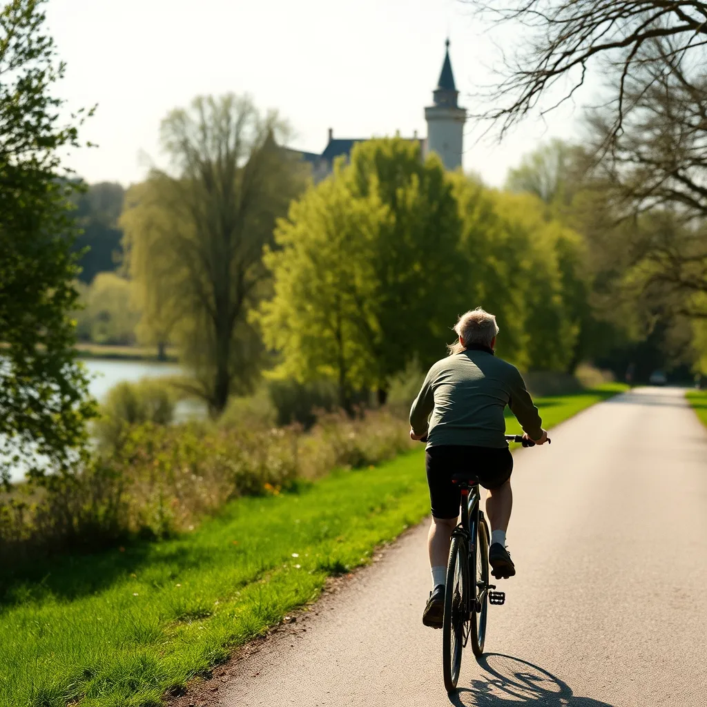 La Loire à Vélo passe au pied de Chaumont, idéal pour rejoindre Amboise ou Blois sans voiture
