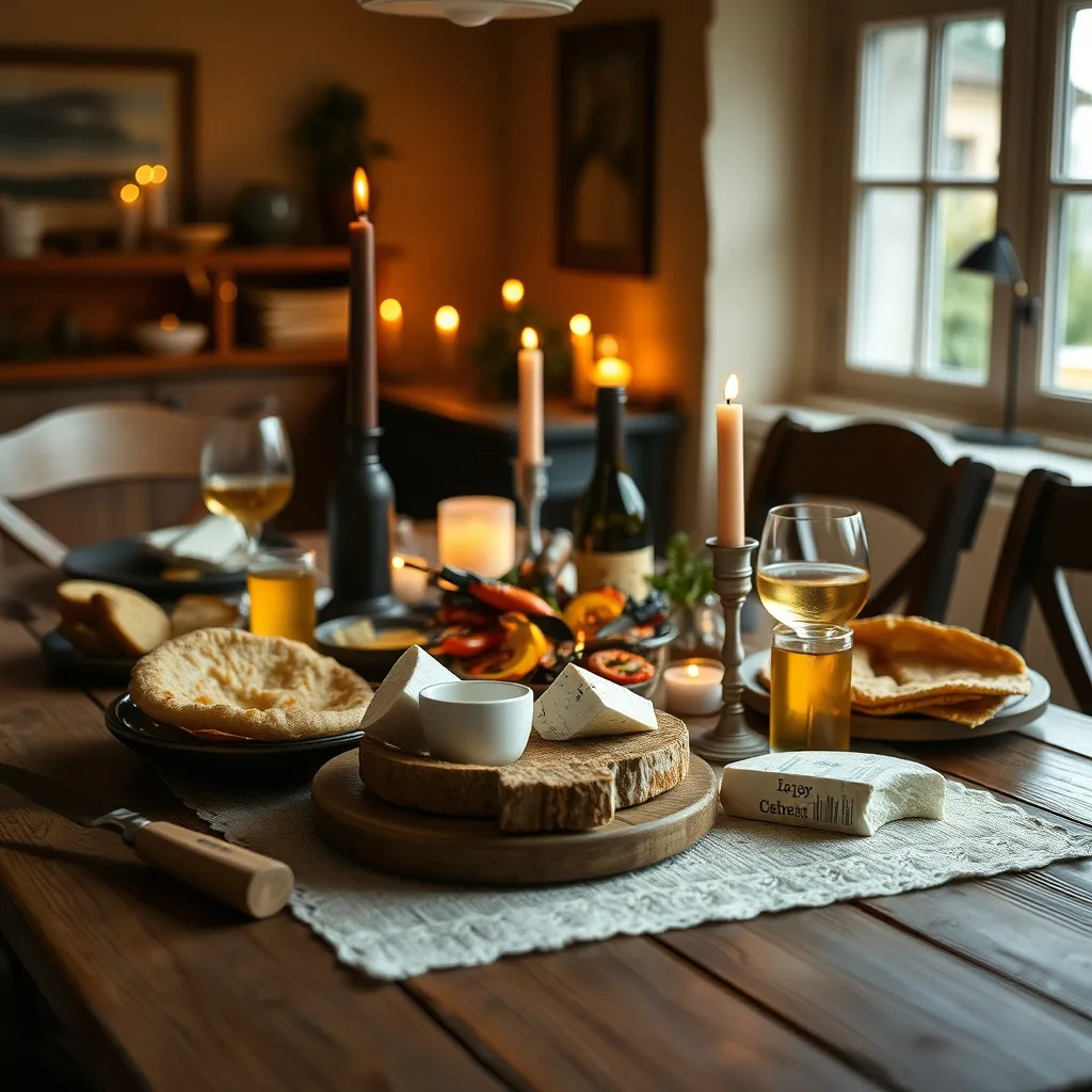Table d'hôtes bretonne avec fruits de mer frais et cidre artisanal du Finistère