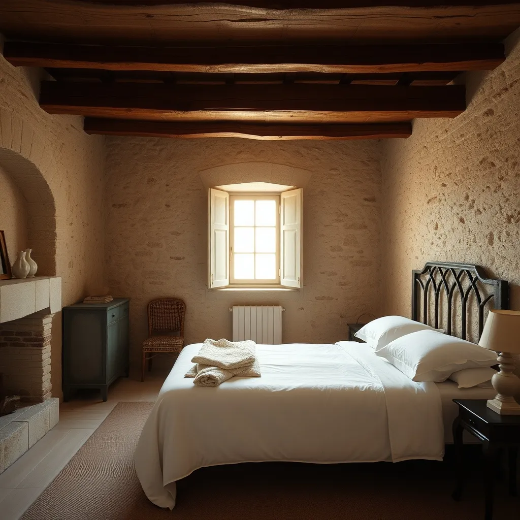 Chambre de charme dans une ferme caussenarde restaurée près de Millau