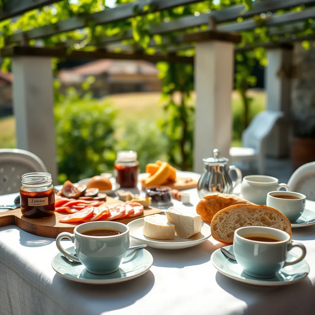 Le petit-déjeuner corse en chambre d'hôtes : charcuterie, fromage et confitures maison