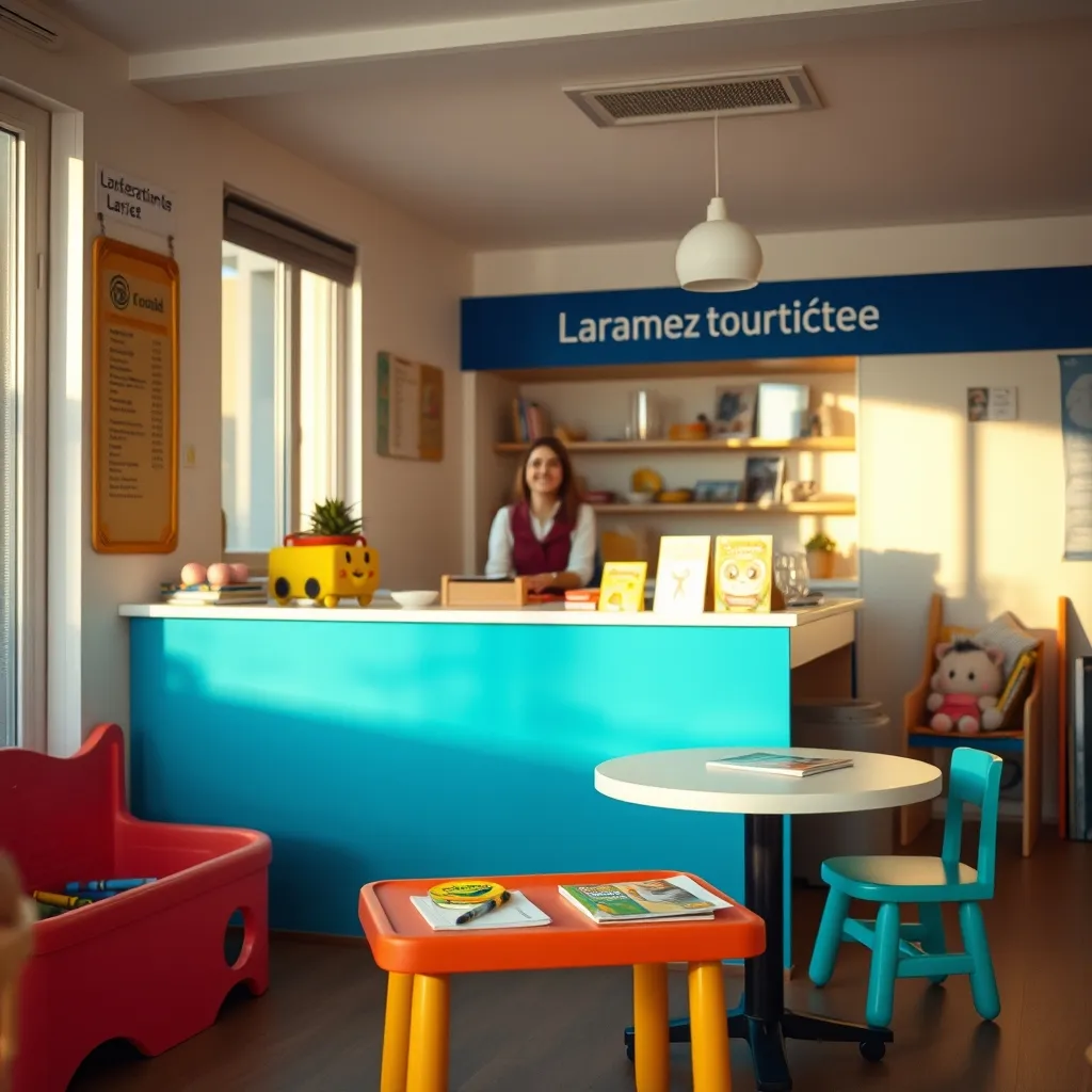 L'espace enfants d'un office de tourisme dans une commune labellisée Famille Plus