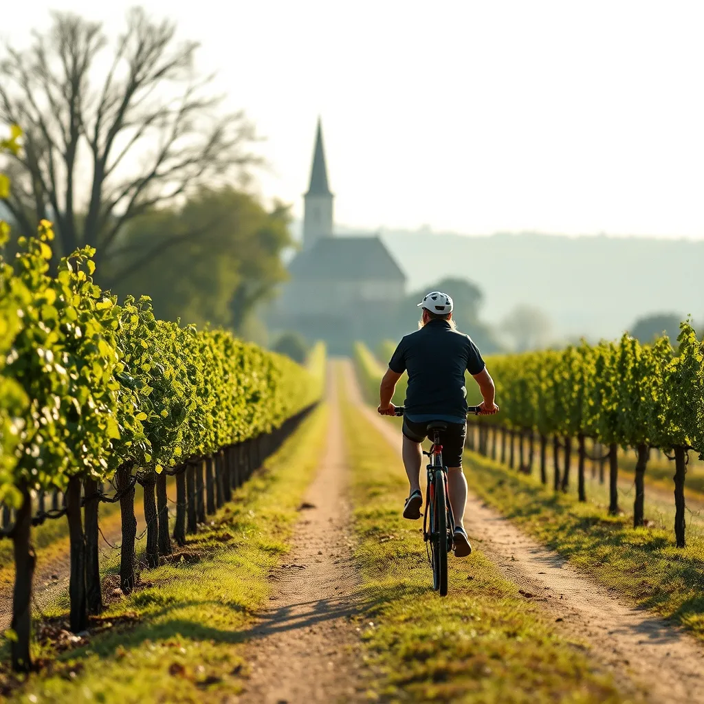Balade à vélo entre les vignes, une façon douce de découvrir un territoire viticole labellisé