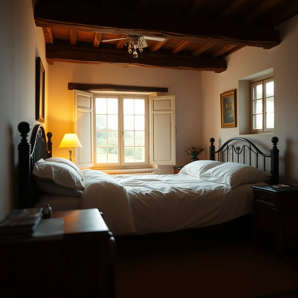 Une chambre d'hôtes aménagée avec soin, idéale pour un séjour en solitaire
