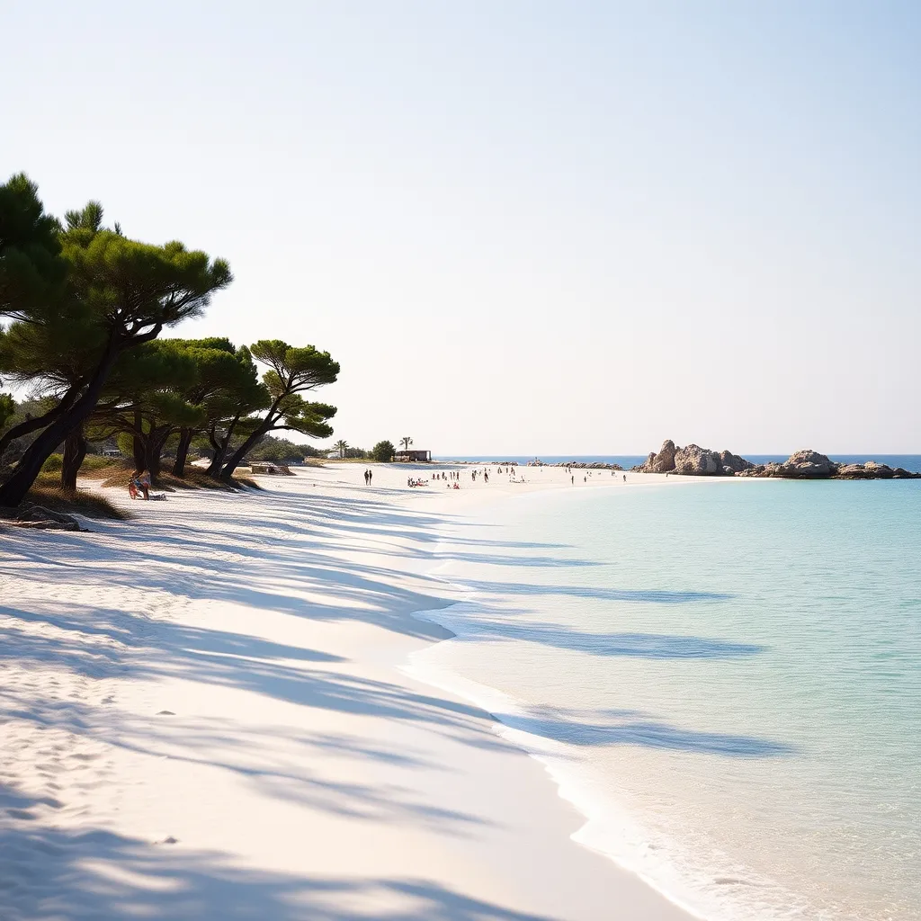 Les plages de Pampelonne se trouvent à quelques minutes du camping à la ferme Biancolini