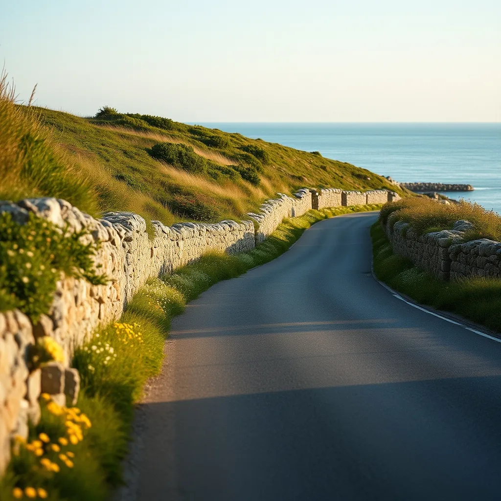 La route entre Saint-Coulomb et Saint-Malo longe un littoral breton spectaculaire