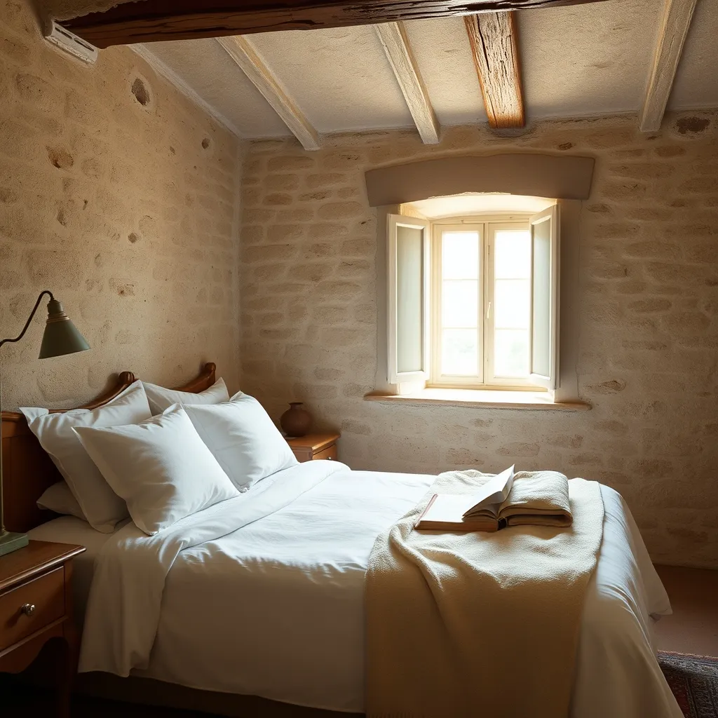 Chambre d'hôtes de charme aménagée dans une ancienne ferme auvergnate rénovée