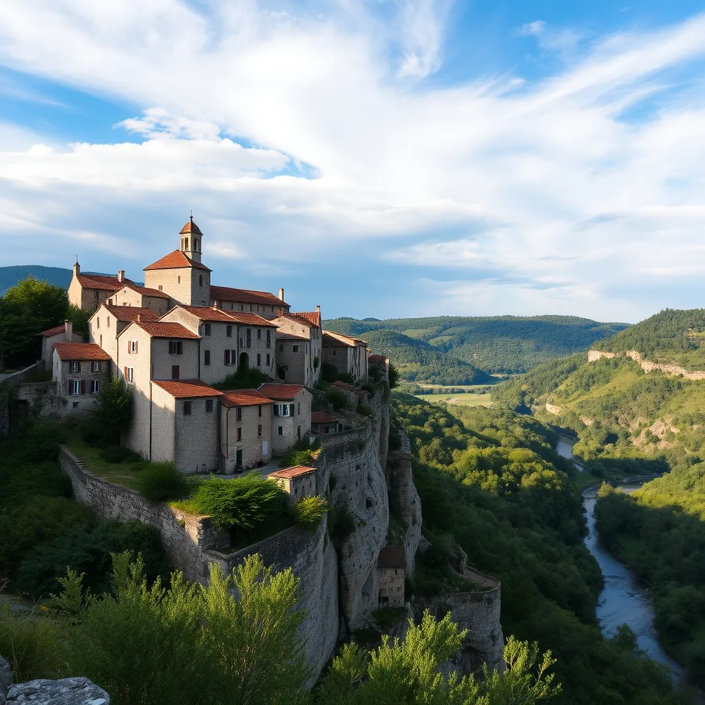 Saint-Cirq-Lapopie, village perché au-dessus de la vallée du Lot