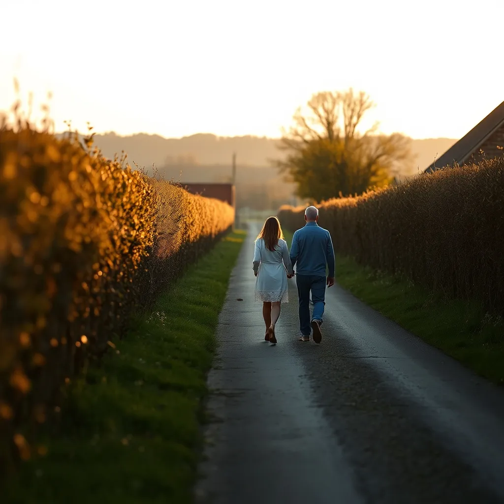 Promenade dans le bocage vendéen après une journée au Puy du Fou