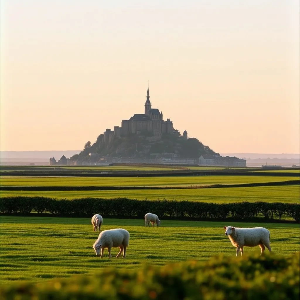 Le Mont-Saint-Michel vu depuis le bocage sud-Manche, un cadre prisé pour les séjours de groupe