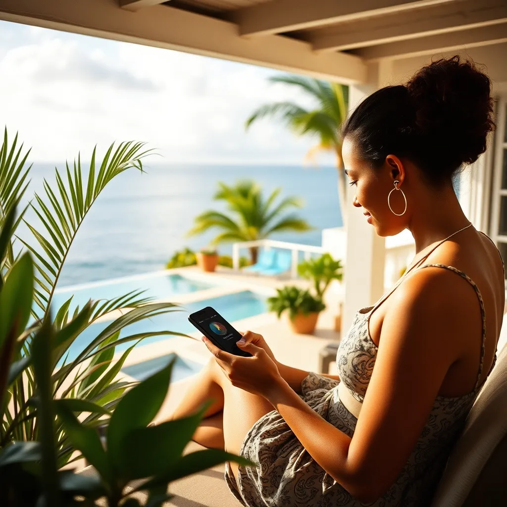 Réserver en direct depuis la terrasse de sa location saisonnière en Guadeloupe