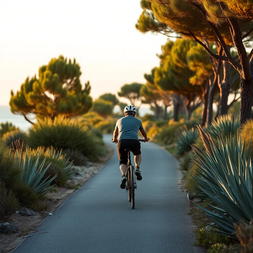 Les pistes cyclables de Saint-Cyprien permettent de relier la plage au village sans voiture