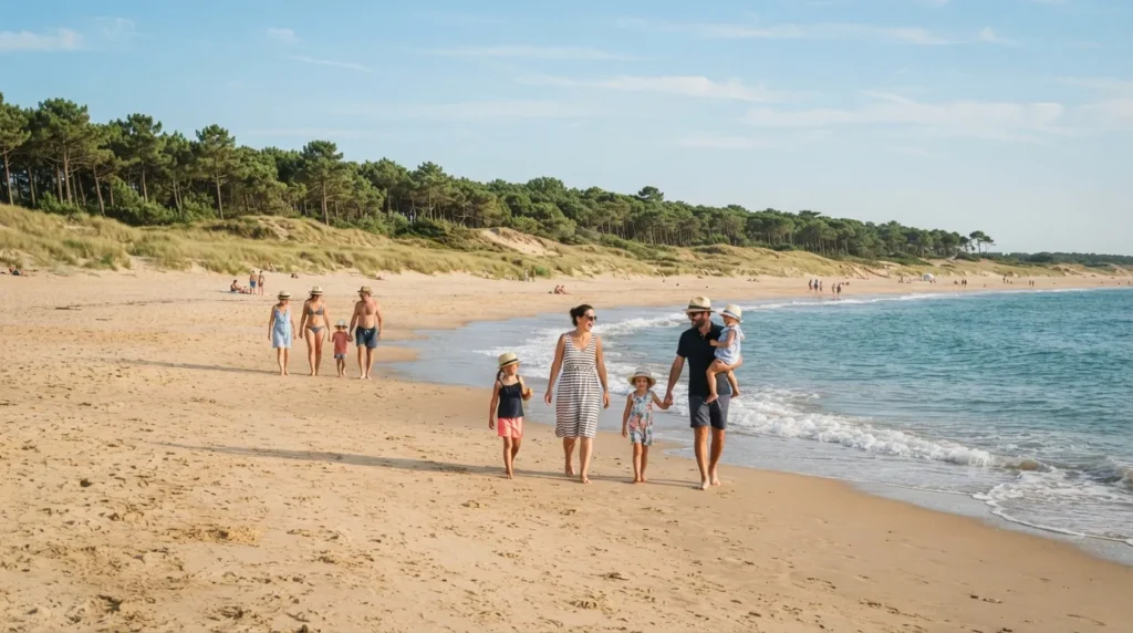 Le littoral de Saint-Jean-de-Monts entre plage de sable et forêt de pins