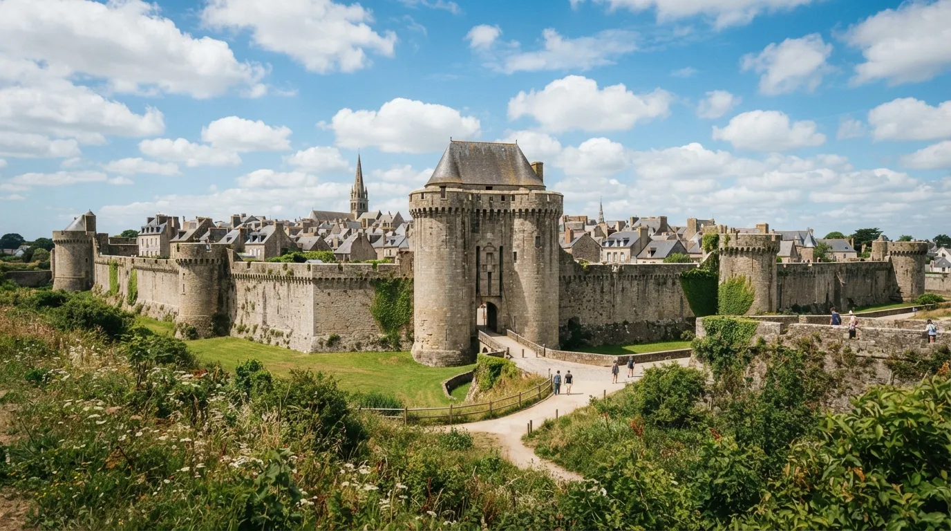 La porte Saint-Michel de Guérande, entrée principale de la cité médiévale fortifiée